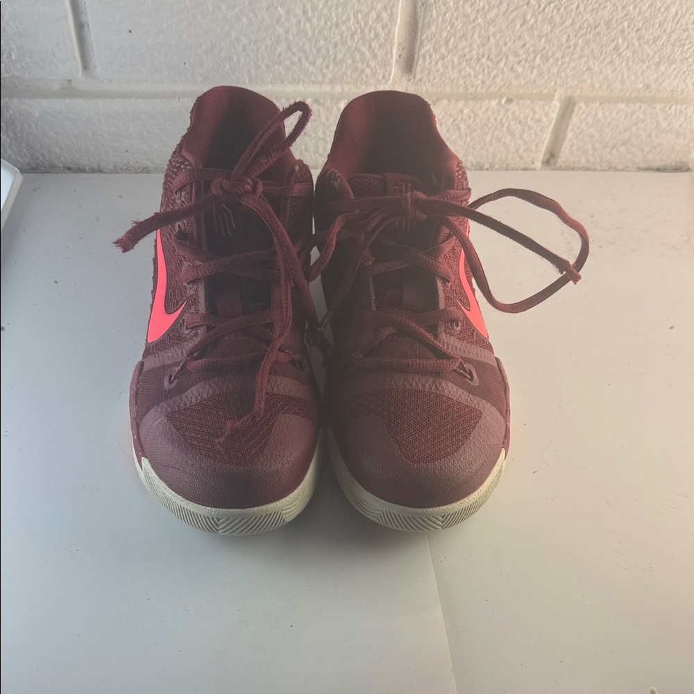 Nike Kids' Burgundy and Bright Red Sneakers